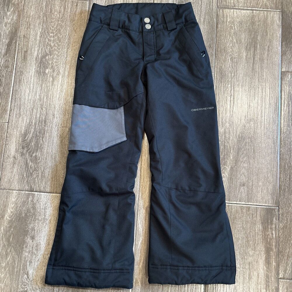 Obermeyer Black Ski Pants Size‎ Teen Small / 8 Youth EUCZip Pockets Winter Snow
